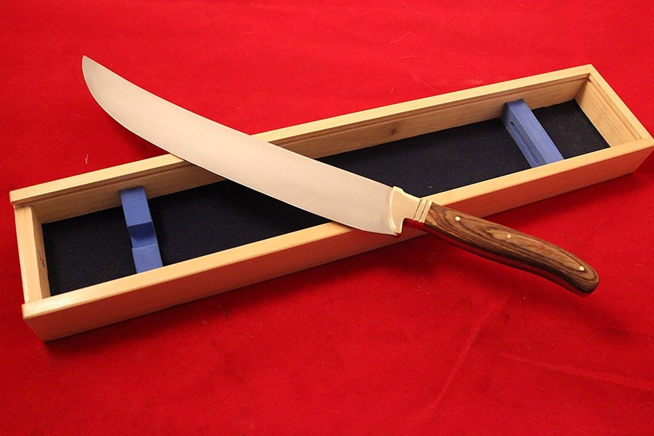 Laguiole Style Champagne Saber Knife Wine Opener Bottle With Elegant wooden Box N2
