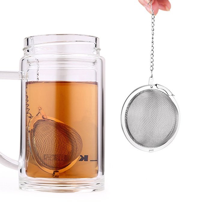 C-Pioneer Stainless Steel Mesh Tea Balls -Quality Stainless Steel - Durable and Rust Resistant(Pack of 2) N2
