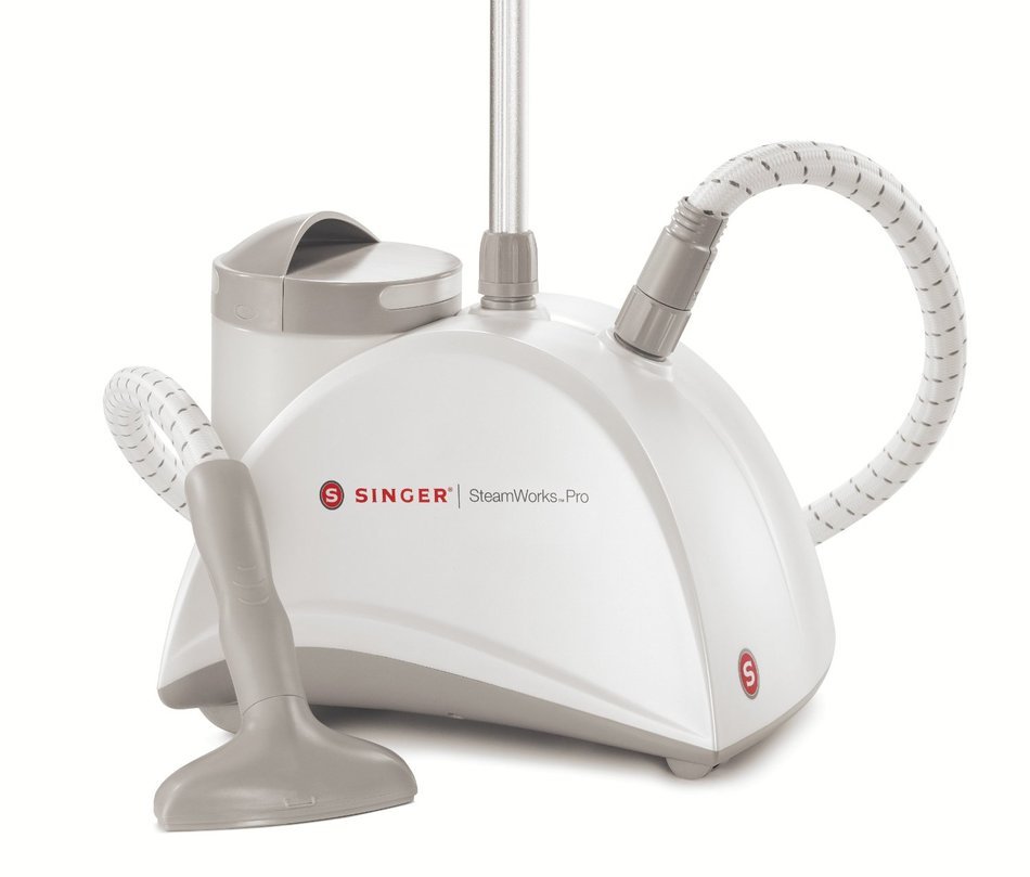 SINGER SteamWorks Pro 1500 Watt Garment & Fabric Steamer with 90 Minutes of Continuous Steam N8