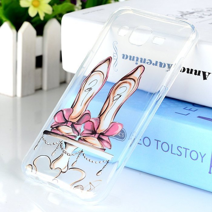 2015 Galaxy J5 Case, YOKIRIN Colorful Clear Skin Shell Slim Fit Case Translucent Impact Resistant Anti Slip Flexible... N17