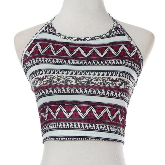 Underwear, PHOTNO Women Boho Tank Tops Bustier Bra Vest Crop Bralette Shirt Blouse Cami