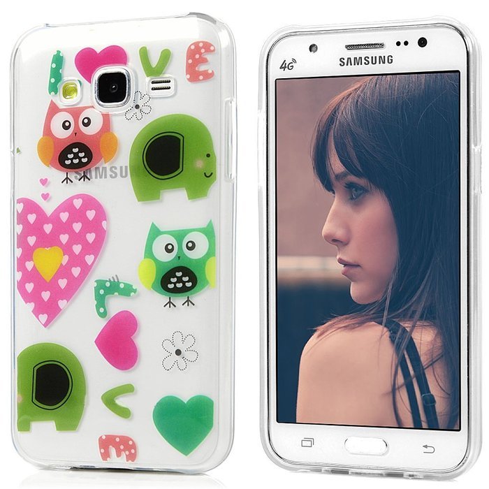 2015 Galaxy J5 Case, YOKIRIN Colorful Clear Skin Shell Slim Fit Case Translucent Impact Resistant Anti Slip Flexible... N19