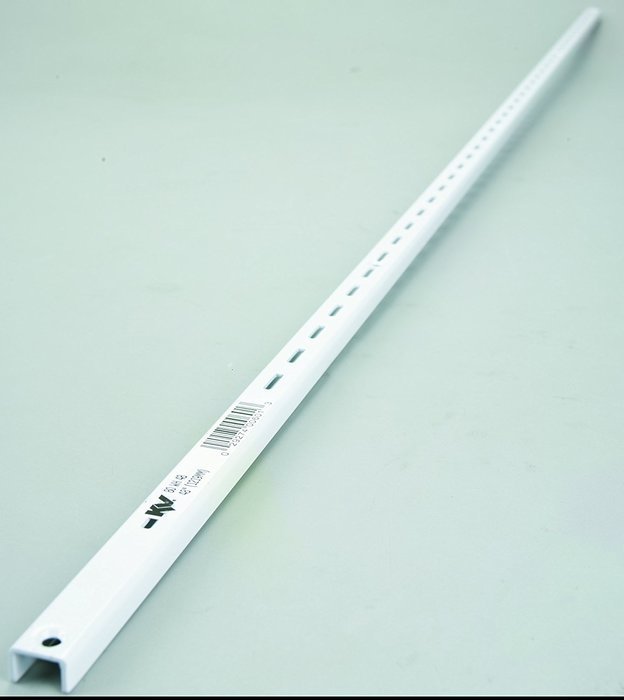 Knape & Vogt Steel Shelf Standard 4' 1" White Boxed