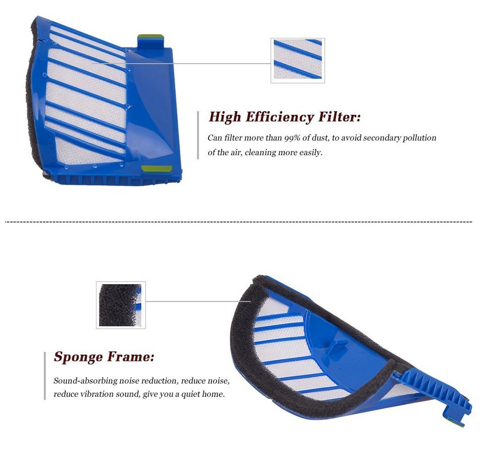I-clean 1Pc Flexible Beater Brush,1Pc Bristle Brush,5Pcs Filters, 5Pcs 3-Armed Brushes, Cleaing tool (A&B) For...