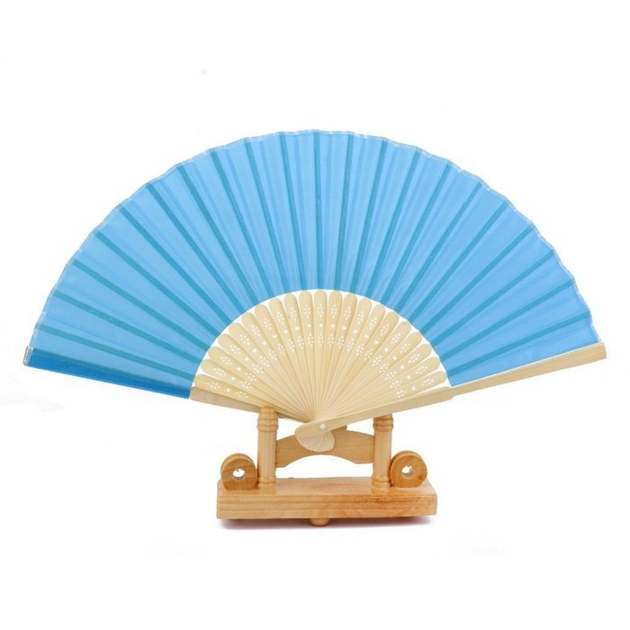 Chinese Folding Fan Retro Hand Fan Wedding Favors (White) N29