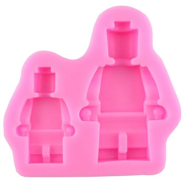 Mujiang Robot Silicone Candy Sugar Gumpaste Clay Fondant Molds Small + Large