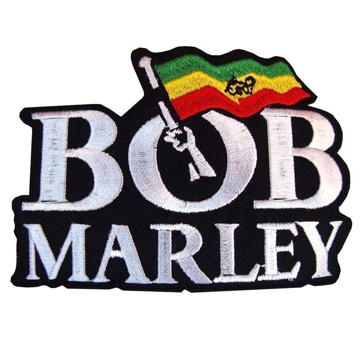 BOB Marley Ska Rocksteady Reggae Band T Shirts Logo Embroidered Patches. For Collection with Free Shipping By...
