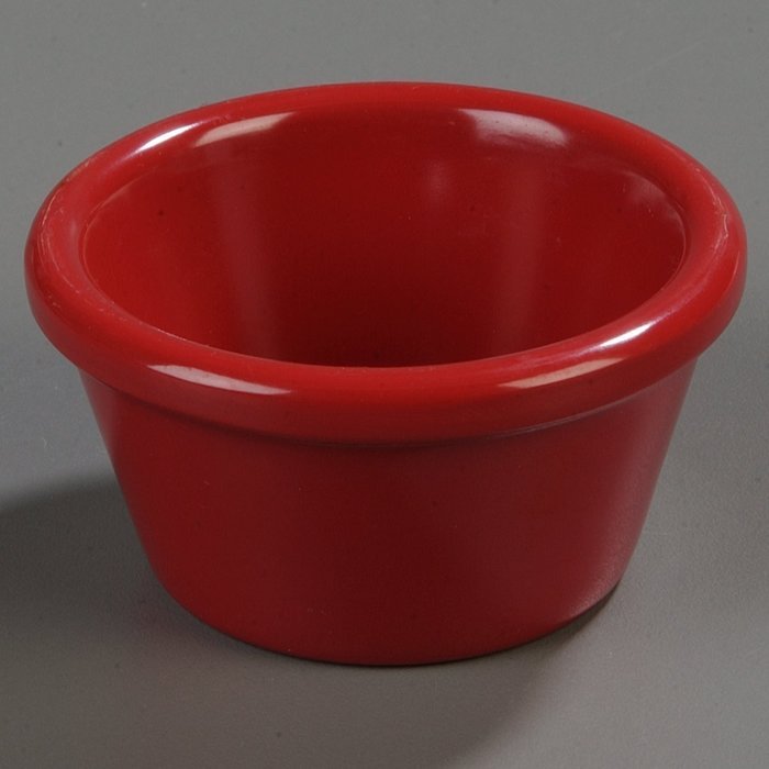 Carlisle 085258 Melamine Smooth Ramekin, 2 oz Capacity, Roma Red (Case of 72) N2