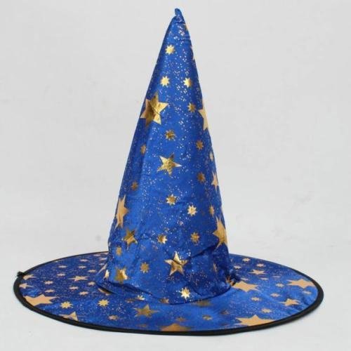 Halloween Costume Accessory Stars Print Cap Adult Womens Mens Witch Cool Hat HOT (Red) N3