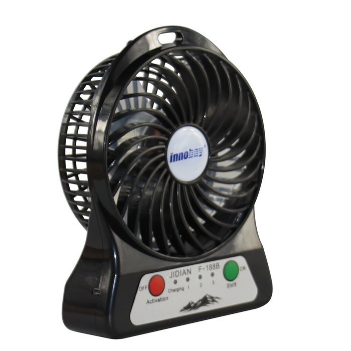 Innobay&reg; Innovative Pocket Rechargeable Fan Built-in with 4400mah Lithium Battery Also Working As Power Bank (... N8