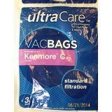 3 Kenmore C Ultra Care Canister Vacuum Bags 3pk