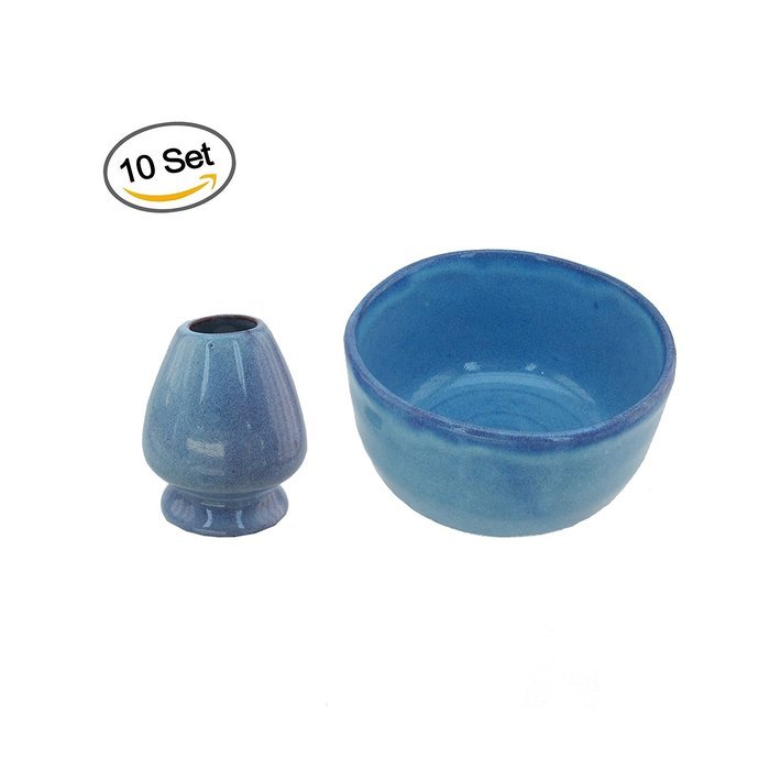 BambooMN Brand - Matcha Bowl Set (Includes Bowl & Rest) 1 Set White N2