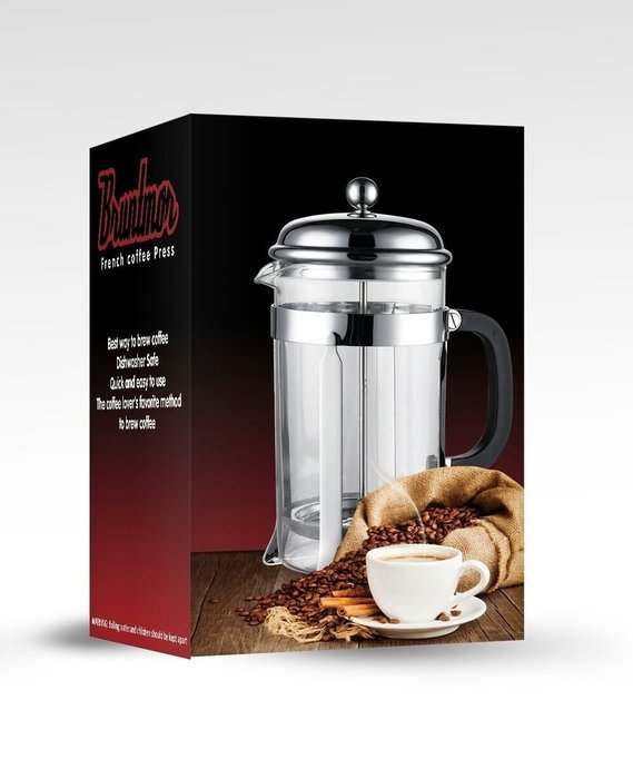 Gracelove French Press Coffee & Tea Maker Complete Bundle | 8-Cups, 34 Oz | Best Coffee Press Pot with Stainless...