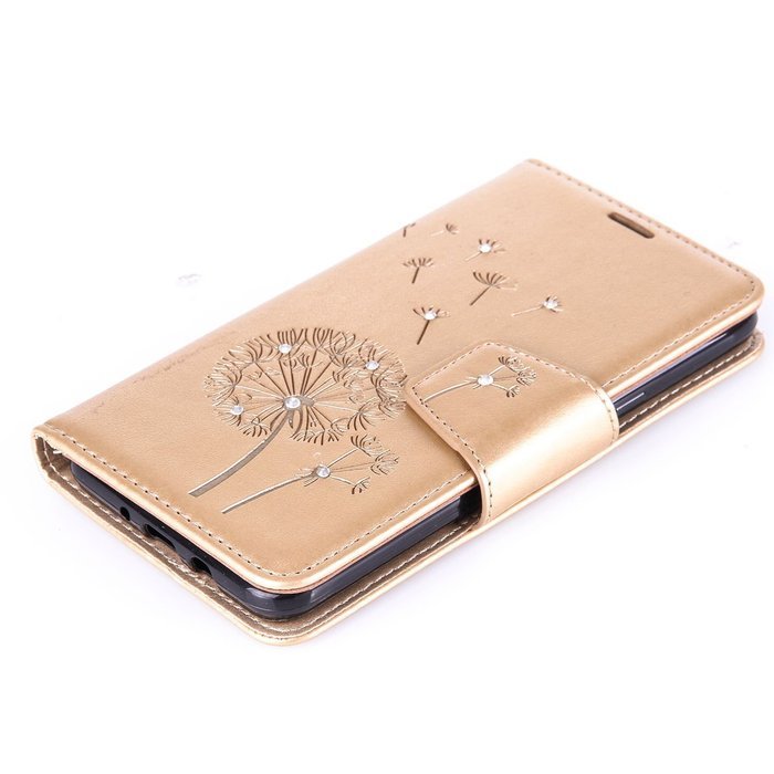 Galaxy J7 2016 Case,Galaxy J7 2016 Cover,ikasus Glitter Diamond Embossing Flowers Lily Butterfly PU Leather Flip... N23