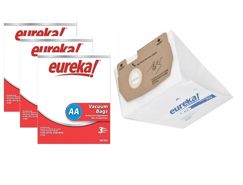 Genuine Eureka AA Eureka & WhirlWind Vacuum Bag - 3 pack