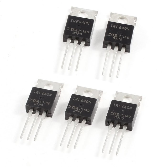 SODIAL(R) 5 Pcs IRF640 18A 200V 0.14" Mounting Hole N-Channel Power