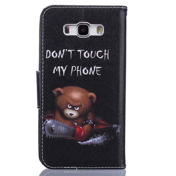 Galaxy J7 2016 Case,Galaxy J7 2016 Cover,ikasus Colorful Painted PU Leather Flip Wallet Pouch Stand Credit Card... N25