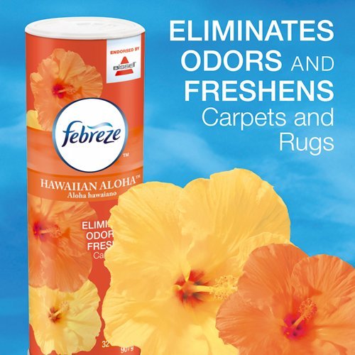 Febreze Hawaiian Aloha Room & Carpet Deodorizing Powder Endorsed by BISSELL, 32 ounces N2