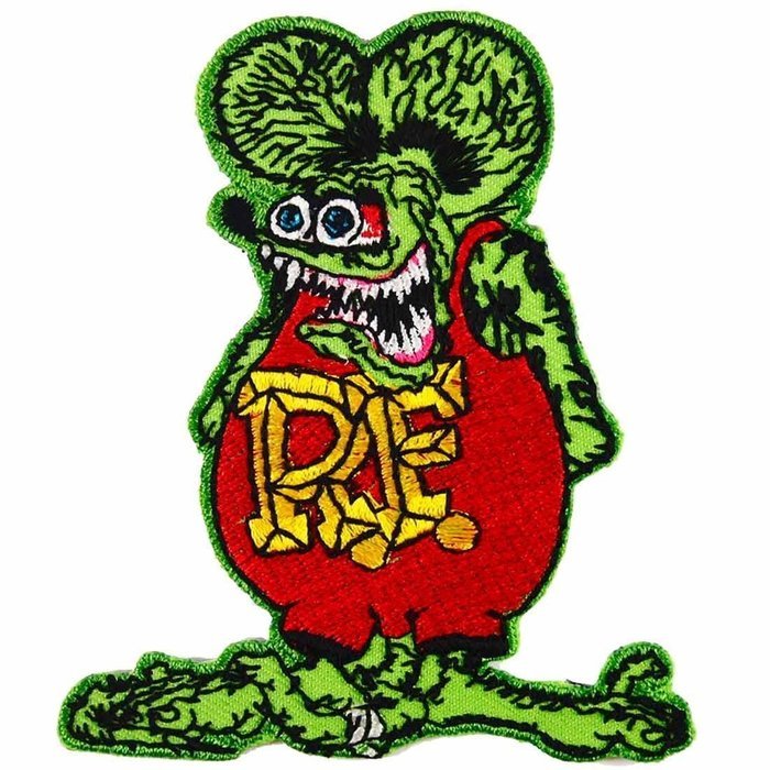 R.f. Rat Fink Big Daddy Hot Rod Logo Tab Patch Sew Iron on Embroidered Applique Sign Jackt T Shirt Costume Gift... N8