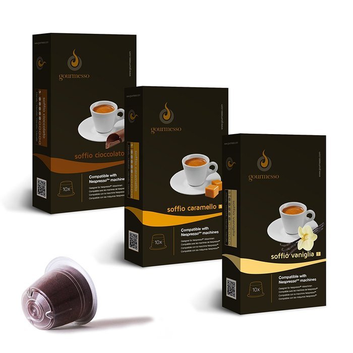 Gourmesso MINI Flavor Bundle - Nespresso&reg;* Compatible Coffee Capsules $0.49/pod (30 Capsules)