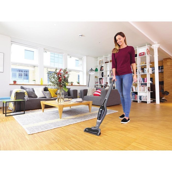 Black+Decker HSV520J01 18V Lithium Cordless 2-N-1 Stick and Hand Vacuum, Titanium N3