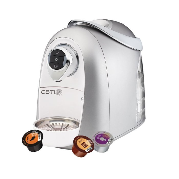 CBTL Kaldi 9909 Single-Cup Brewer Espresso, Coffee and Tea Bundle, Black