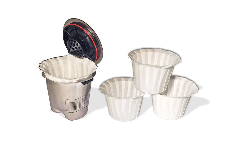 Ekobrew Universal Optional Paper Filters for Refillable K-cups for Keurig Brewers, 300 Count
