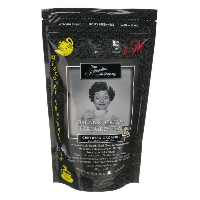 Metropolitan Tea Discovery Loose Tea Pack, Organic Cream E. Grey Organic, 100gm