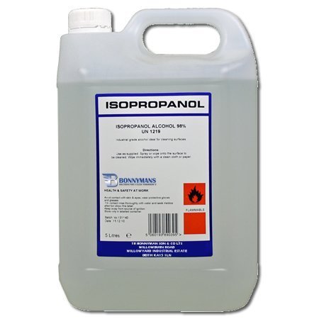 ISOPROPANOL IPA Isopropyl Alcohol 99.9% Pure - 5 Litres by Bonnymans