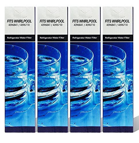 4-pack Compatible to PUR Kenmore Whirlpool Filter up to 300 Gallons Water Filter Replacement 4396710, 469020,...