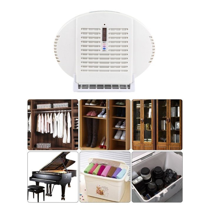 ETvalley Renewable Wireless Mini Dehumidifier Requires No Battery Compact Silent Spill Mess Free Non Toxic Safe...