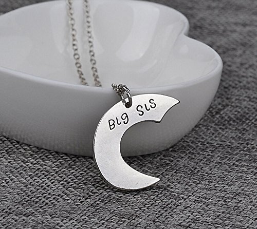 Hot Family Gift Big Middle Little Sister Heart Pendant Silver Plated Necklace N14