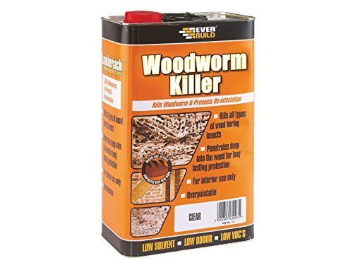 Everbuild EVBLJWORM05 5 Litre Woodworm Killer by Everbuild