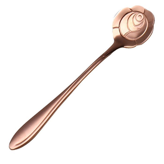 Stainless Steel TablewareScoops, 10-pieces Creative Coffee Scoops Teaspoon Stirring Spoon Sugar Spoon (Cherry... N3