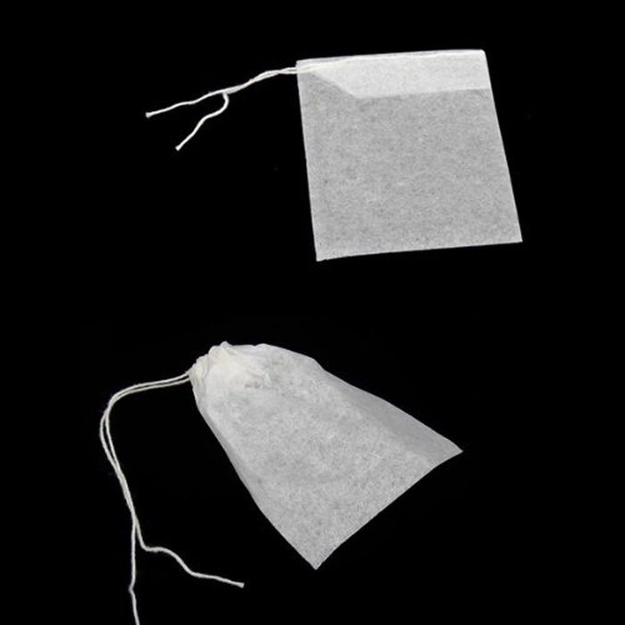 Blue Ocean Disposable String Drawstring Empty Heat Seal Filter Paper Tea Bags Pack of 100