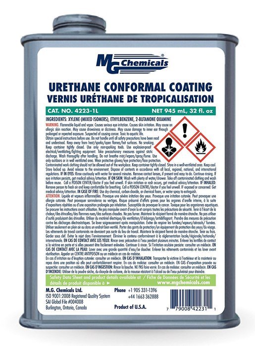 MG Chemicals 4223 Urethane Conformal Coating N2