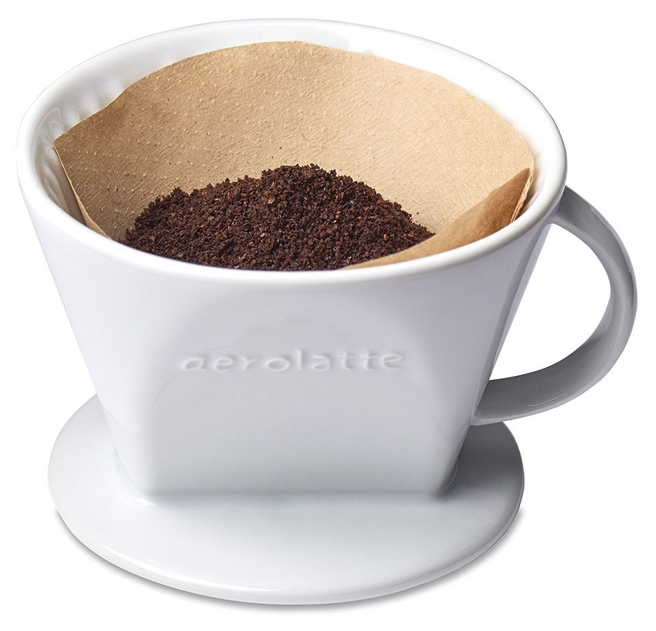 Aerolatte #2 Ceramic White Coffee Filter Cone N2