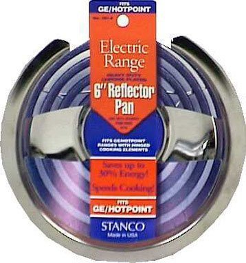 Stanco Metal #501-6 6 Chrome Refl Pan For GE by Stanco