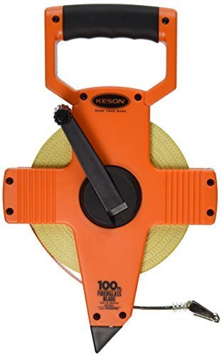 Keson OTR18M100 100-Feet Open Reel Fiberglass Tape Measure by Keson