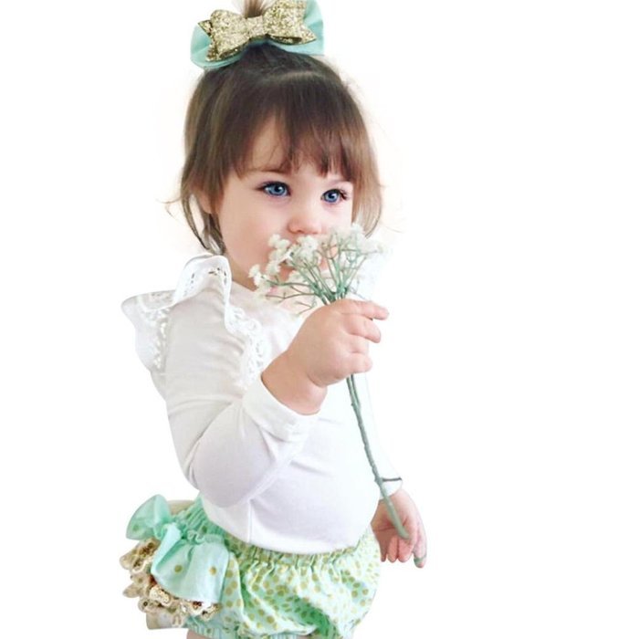 Jumpsuits,BeautyVan Toddler Baby Girl Solid Lace Long Sleeve Romper Jumpsuits Kid Clothes (12M, Navy) N4