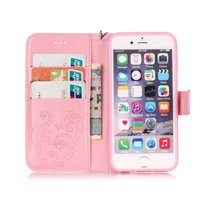 For iPhone 7 Case,iPhone 7 Leather Case,iPhone 7 Cover,Candywe [Gold] [Wallet]Leather Protective Stand Case For... N49