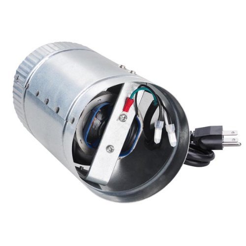 Light Weight Indoor Garden 4" 120 CFM Inline Duct Booster Vent Fan Blower Aluminum Blade