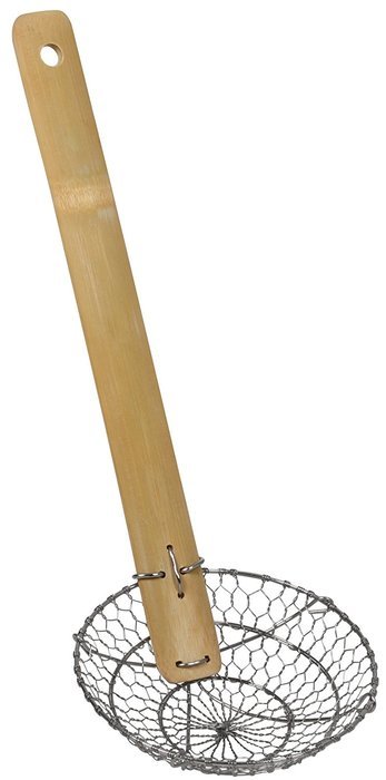 Ekco 1095009 Stainless Steel & Bamboo Strainer, 5"