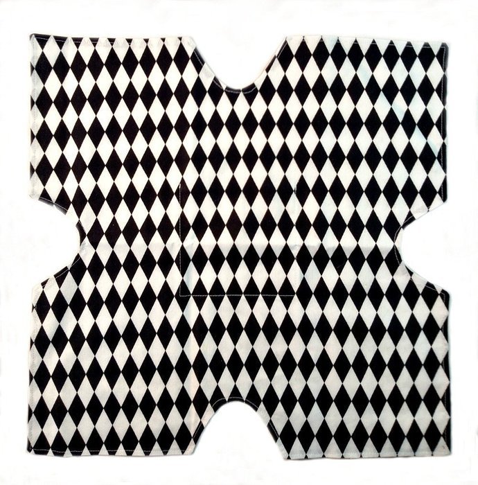 Rolls and Biscuits Basket Liner, Black and White N2