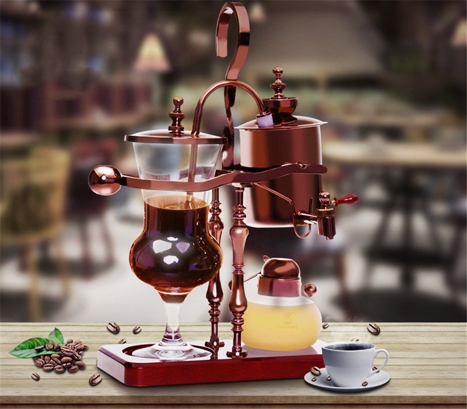 Royal- Adjustable Temperature Household Coffee Pot Siphon Coffee Machine (can Be Equipped With Grinder Itself)...