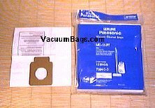 Panasonic Type C & C3 Vacuum Cleaner Bags / 12 Pack - Genuine OEM MC-125P