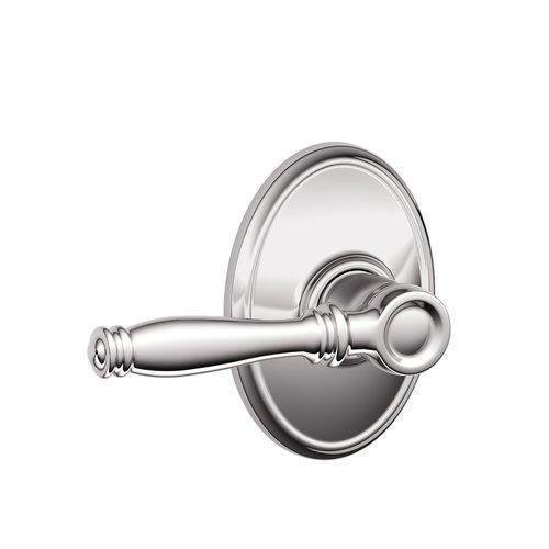 Schlage F10BIR625WKF Polished Chrome Passage Birmingham Passage Door Lever Set with the Decorative Wakefield Rosettes...