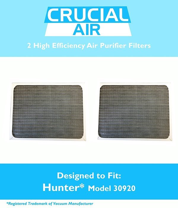 2 Hunter 30920 Air Purifier Filters, Fits Hunter Models: 30050, 30055, 30065, 37065, 30075, 30080 & 30177, Designed...