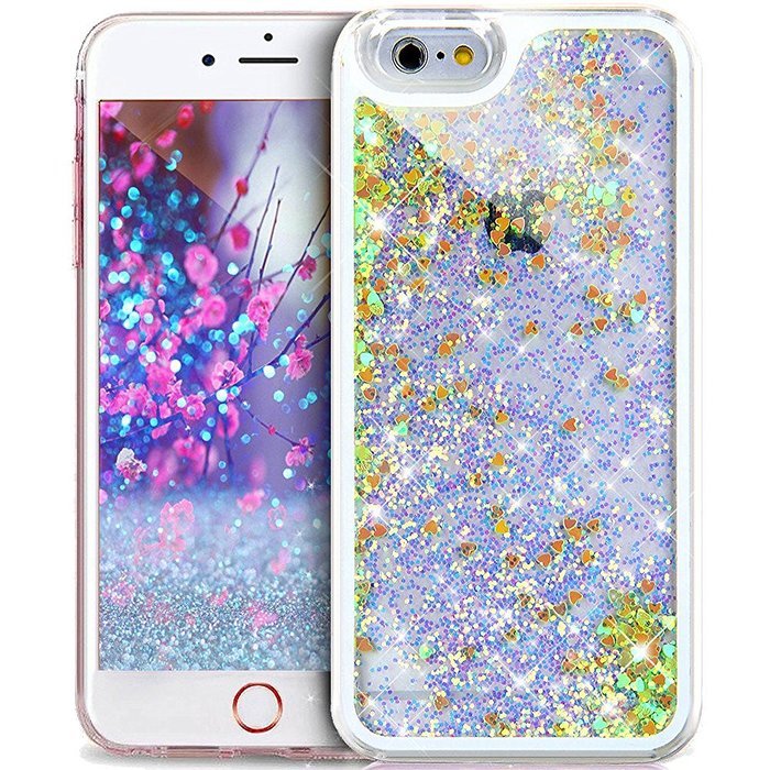 iPhone SE Case,iPhone 5S Case,iPhone 5 Case,ikasus iPhone SE 5S 5 [Liquid Glitter] Case,[Golden] Quicksand Sparkle... N8