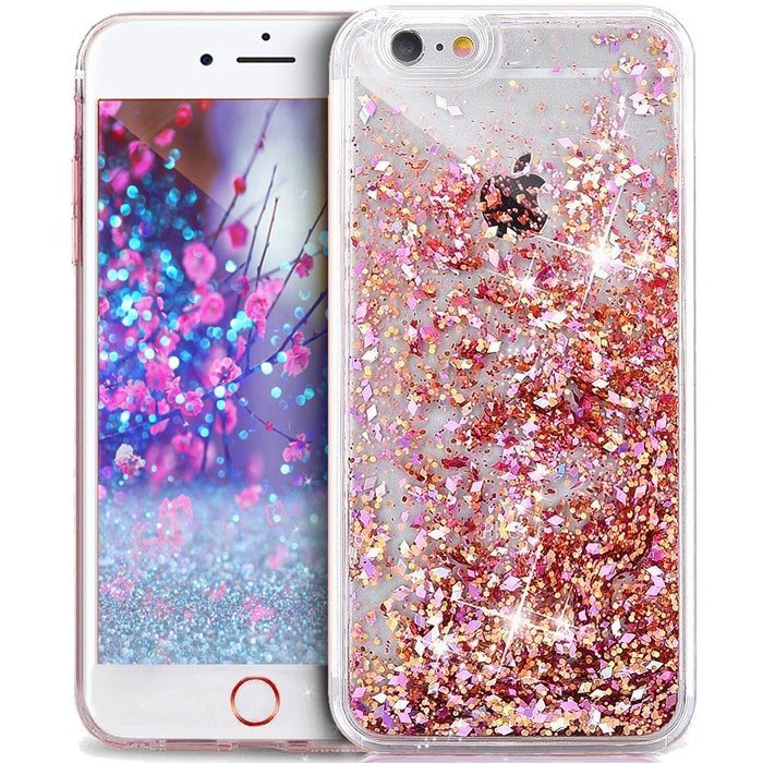 iPhone SE Case,iPhone 5S Case,iPhone 5 Case,ikasus iPhone SE 5S 5 [Liquid Glitter] Case,[Golden] Quicksand Sparkle... N9